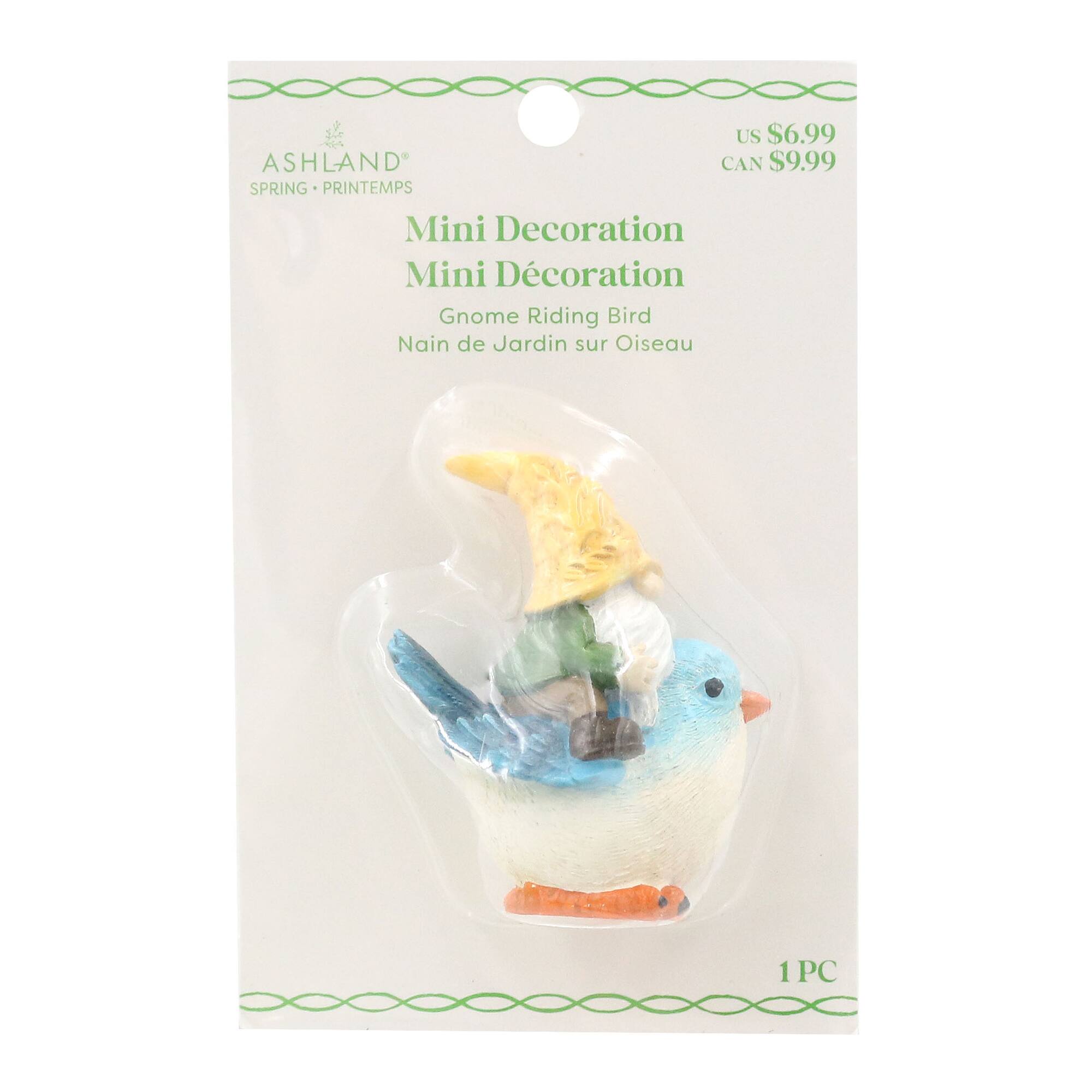 Mini Gnome Riding Bird by Ashland®